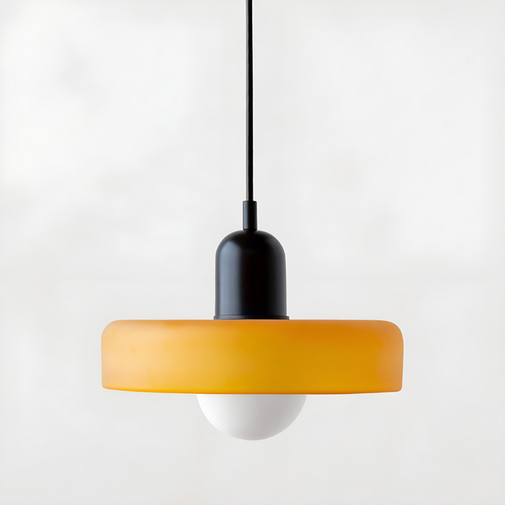 Suspension verre soufflé bouche, lustre ajustable, artisanat pour intérieur moderne.