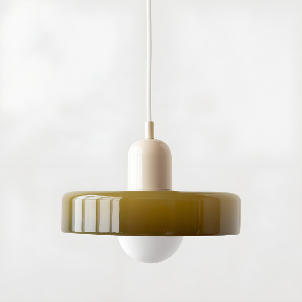 Lustre contemporain, verre translucide, suspension design, idéal pour un hall.