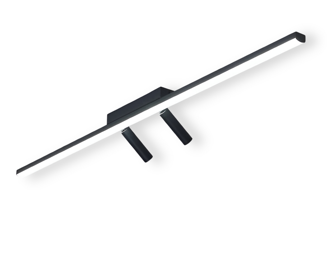 Lampe sur rail LED polyvalente à spots ajustables, garantit un éclairage intérieur moderne et optimal.