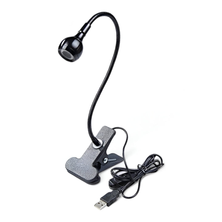 Lampe de bureau LED flexible avec pince, éclairage USB puissant et orientable pour tout espace.