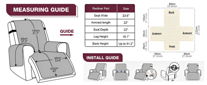 Housse de fauteuil antidérapante durable, offrant confort et protection chic pour la famille.