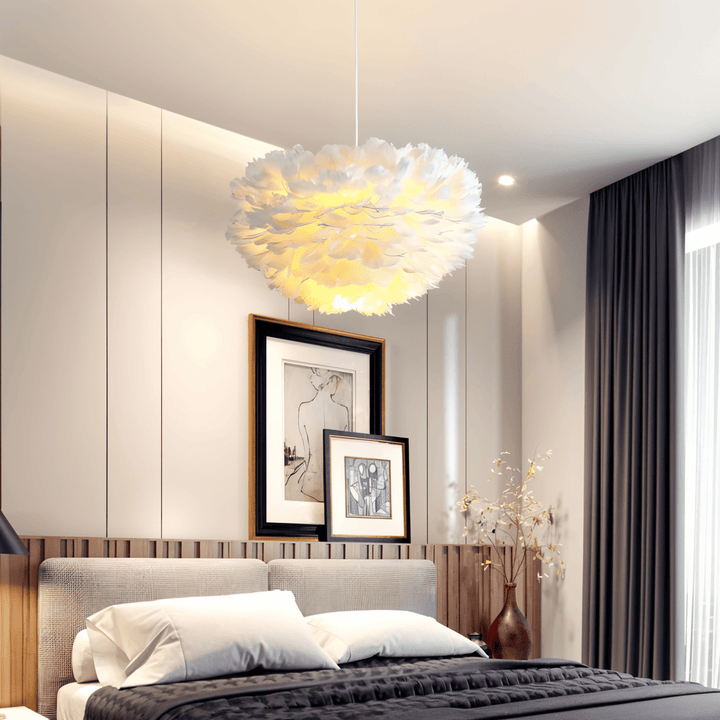 Lampe suspension fait main, style moderne, parfaite pour une lumière douce et une décoration raffinée.