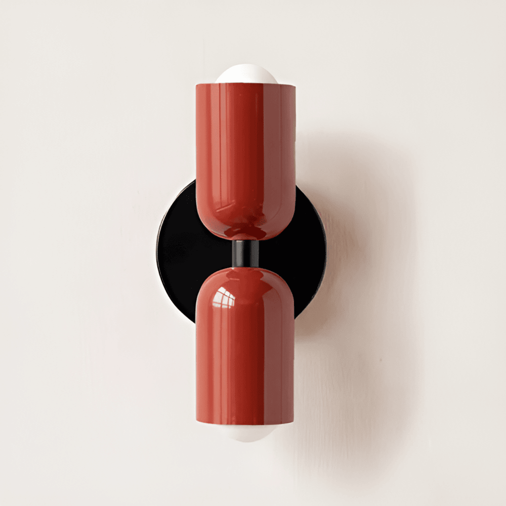 Applique LED décorative double face, design moderne pour salon lumineux.