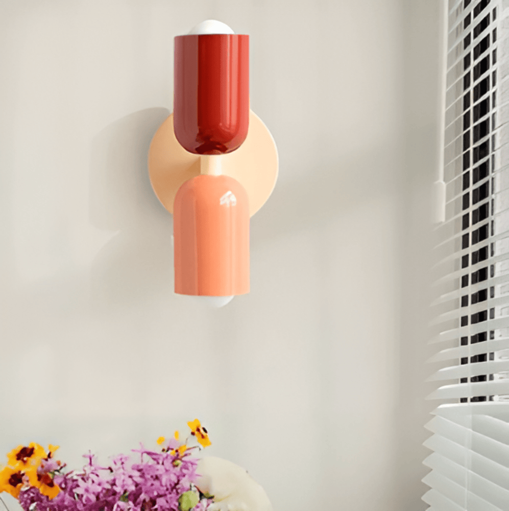 Luminaire LED double face, lumière chaude, applique pour chambre tendance.