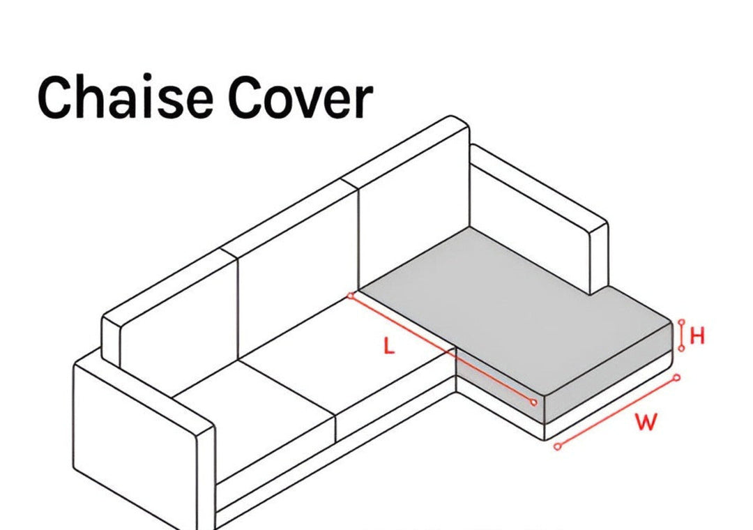 Housse de canapé jacquard noire, extensible, protège contre les taches et l'usure quotidienne.