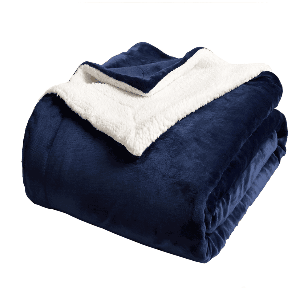 Plaid douillet réversible pour une ambiance cosy. Couverture polaire Sherpa épaisse et chaude, parfaite pour le canapé ou lit.
