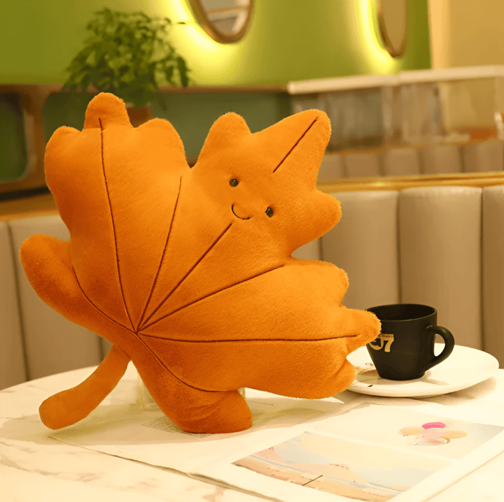 Feuille de velours décorative, coussin doux et confortable, parfait pour une ambiance cozy en chambre.