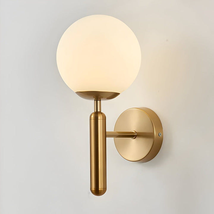 Applique murale LED ronde moderne, lumière chaude, parfaite pour salon, chambre ou entrée.