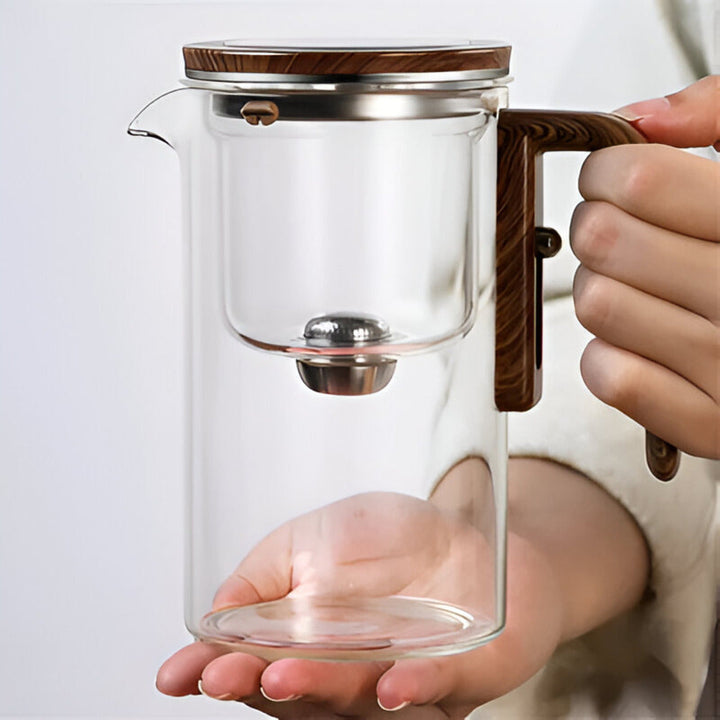 Théière à infusion 720ml en verre transparent, pour révéler les couleurs de votre thé en vrac préféré.
