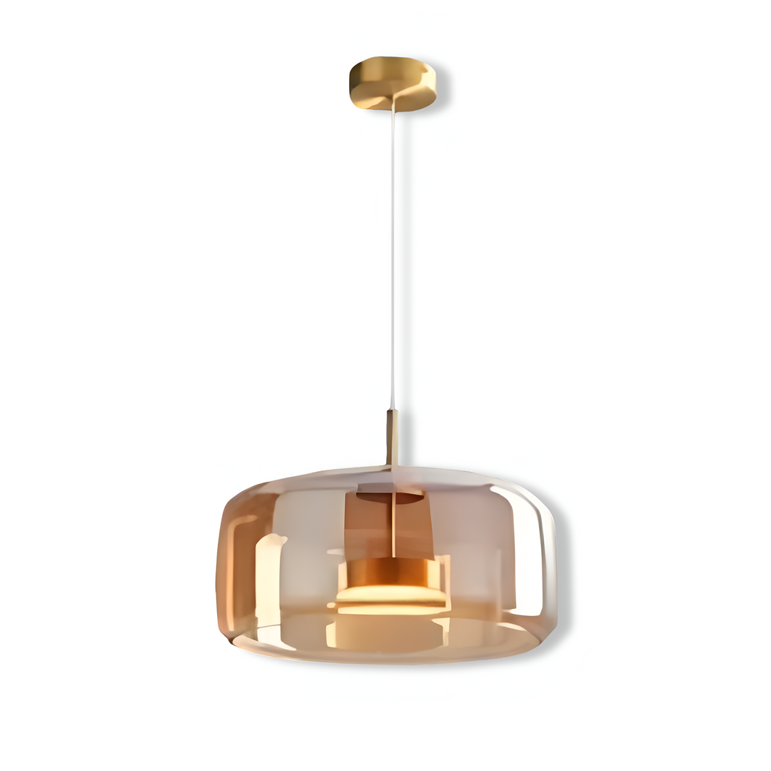 Lampe suspendue en verre, design intemporel, pour une touche d'élégance minimaliste et sophistiquée.