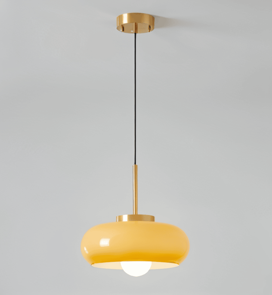 Lampe suspendue ajustable Bauhaus, éclairage rétro pour une décoration sophistiquée.