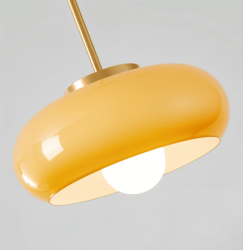 Lampe de plafond rétro Bauhaus, éclairage intérieur élégant et ajustable.