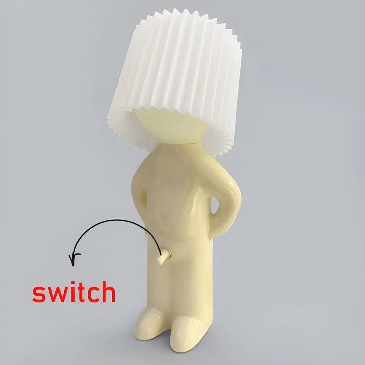 Offrez une lumière unique avec cette lampe de table LED au design figuratif et chaleureux.