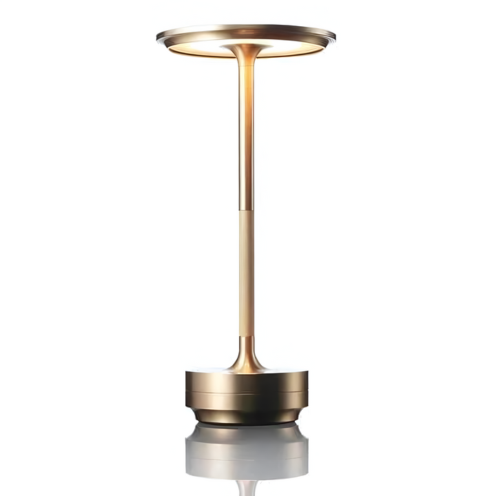 Lampe de table Lumalight LED sans fil, éclairage d'ambiance réglable et tactile, rechargeable et facilement portable.