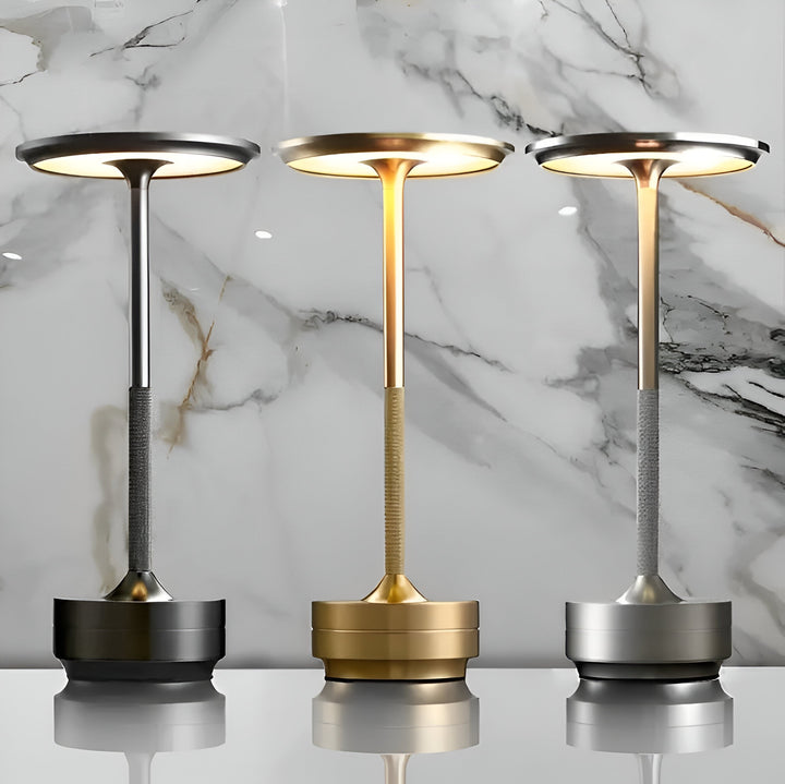 Lampe de table design Lumalight sans fil, LED, rechargeable, éclairage d'ambiance facile à déplacer et utiliser.