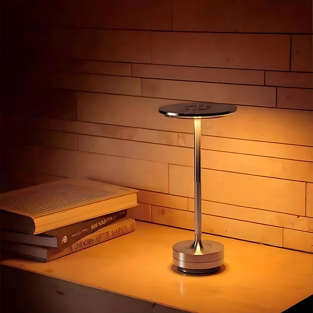 Lampe de table sans fil Lumalight noire, LED tactile, rechargeable, idéale pour créer une ambiance parfaite partout.
