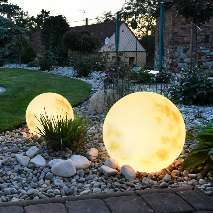 Lampe solaire lunaire rechargeable, éclairage LED IP65 pour jardin, décoration extérieure.