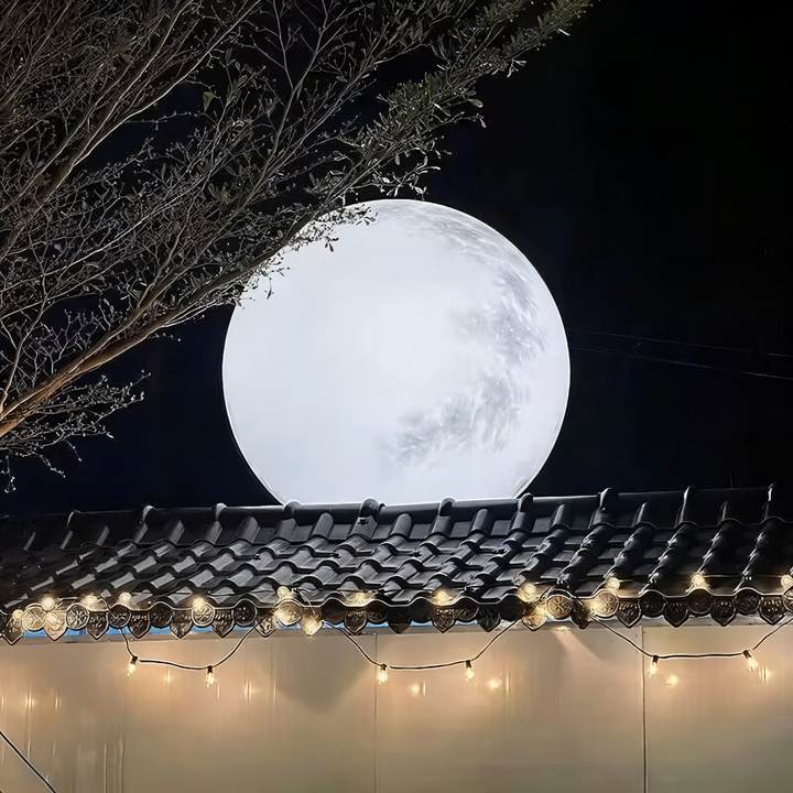Éclairage de jardin solaire lunaire, lampe LED IP65 pour ambiance extérieure chaleureuse.