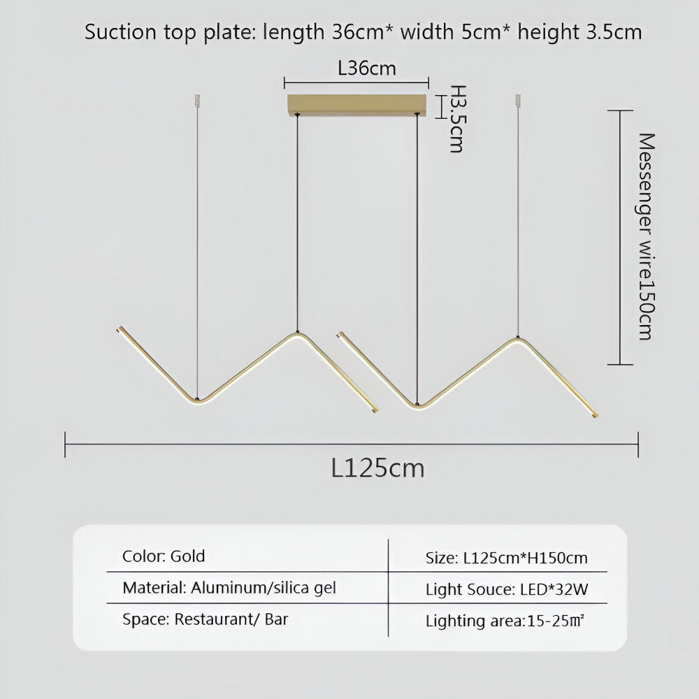 Lampe suspendue LED triangulaire, lumière douce et dimmable pour salle à manger.