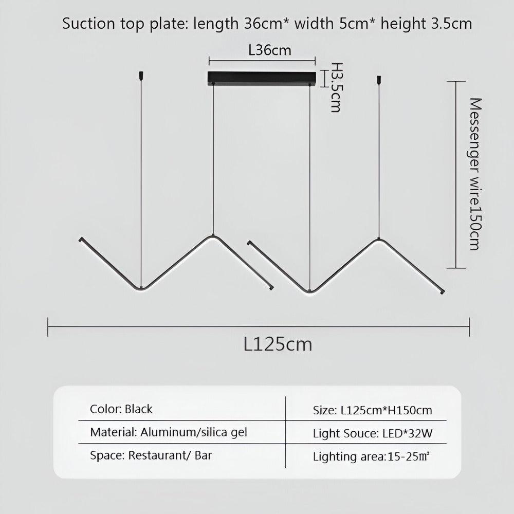 Suspension design LED, luminaire triangulaire moderne, éclairage ambiant déco intérieure.
