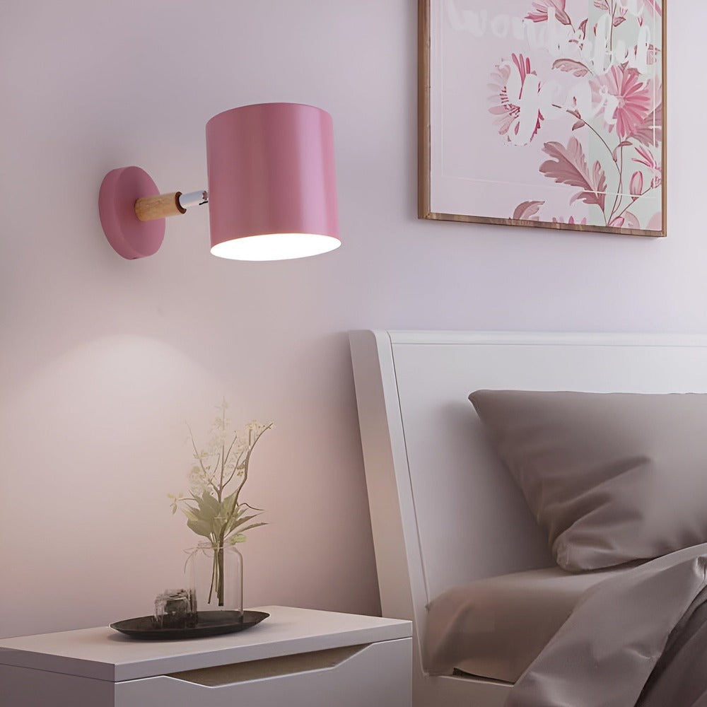 Applique scandinave pastel, design moderne, éclairage d'ambiance pour chambre à coucher.