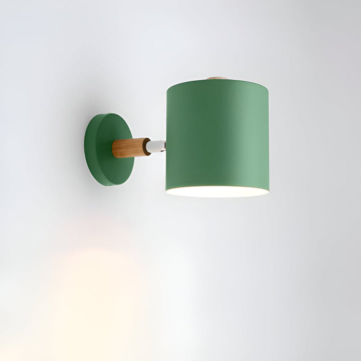 Applique murale pastel, style macaron, lumière ajustable, parfaite pour toute pièce nordique.