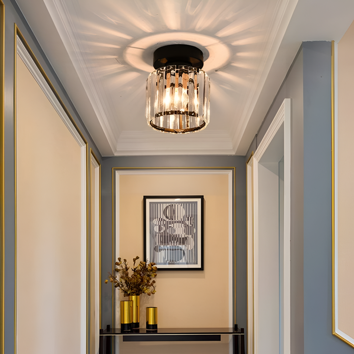 Plafonnier Crystalon LED, design contemporain et lumière éclatante pour votre maison.