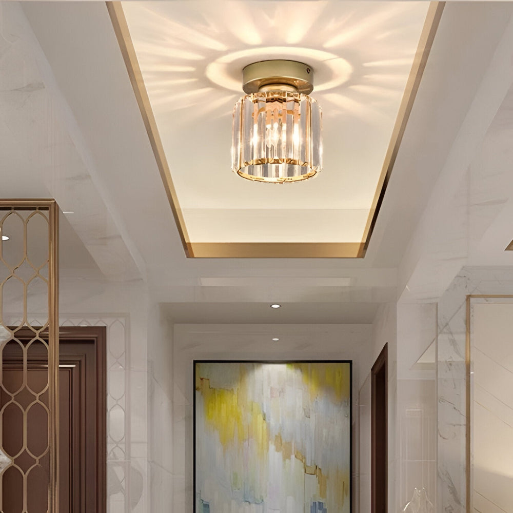 Lampe plafond LED Crystalon, lumière moderne et scintillante pour votre maison.