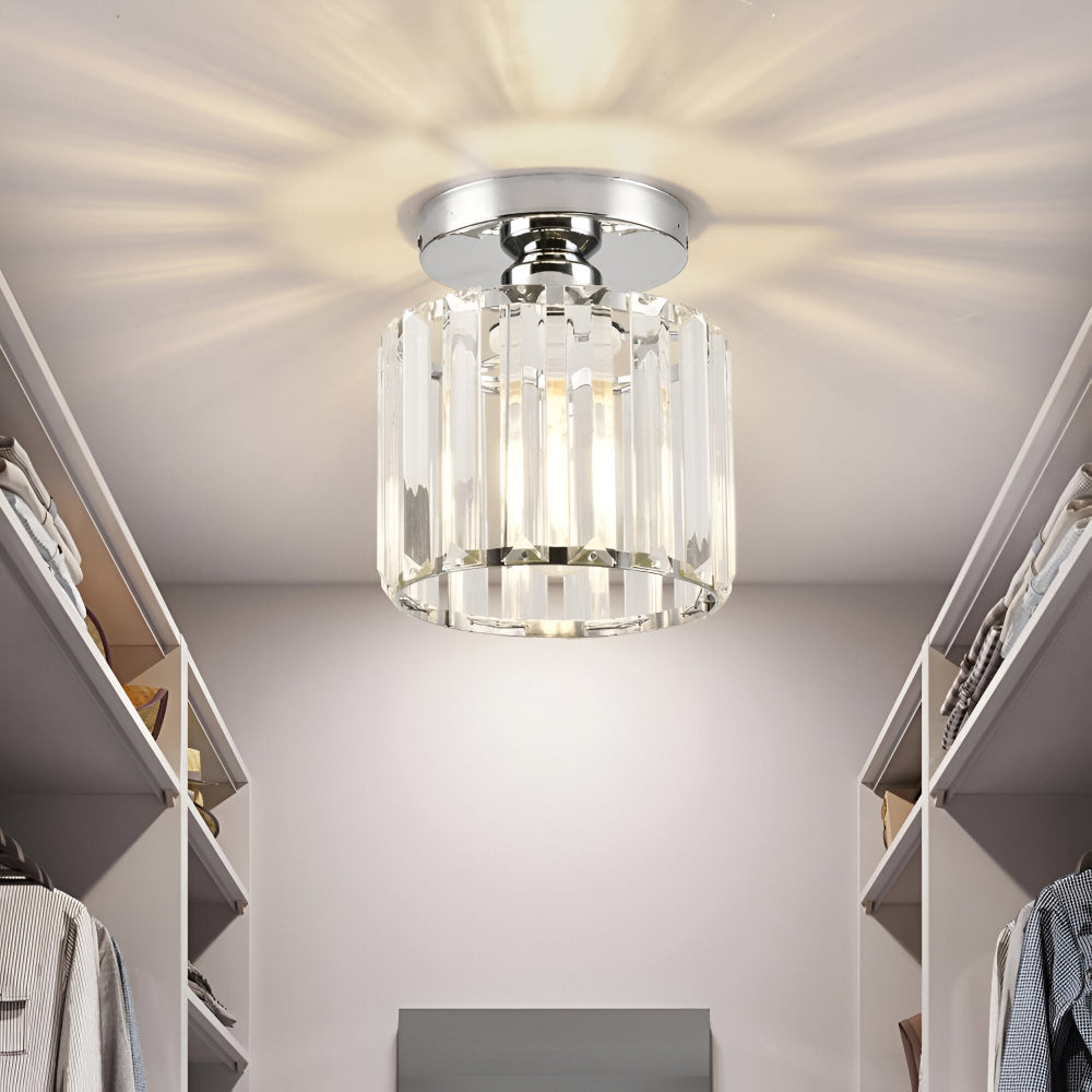Éclairage LED Crystalon, design minimaliste, éclat scintillant pour le salon.