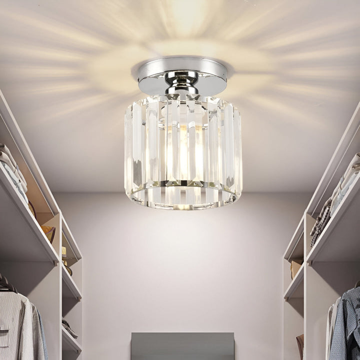 Éclairage LED Crystalon, design minimaliste, éclat scintillant pour le salon.