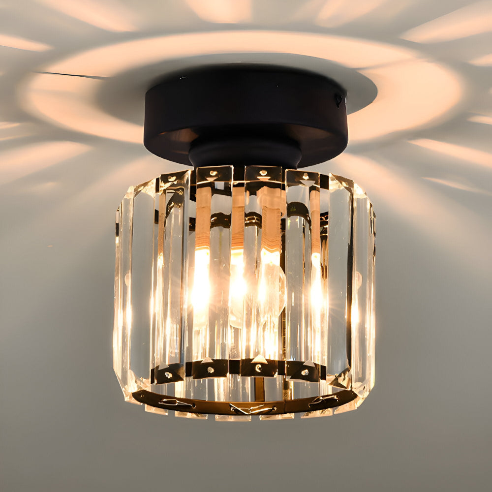 Plafonnier LED Crystalon, lumière contemporaine pour une décoration intérieure raffinée.