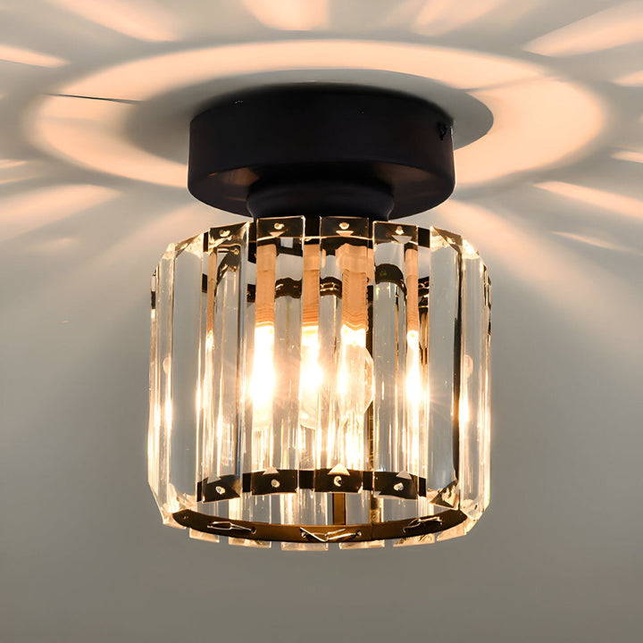 Plafonnier LED Crystalon, lumière contemporaine pour une décoration intérieure raffinée.