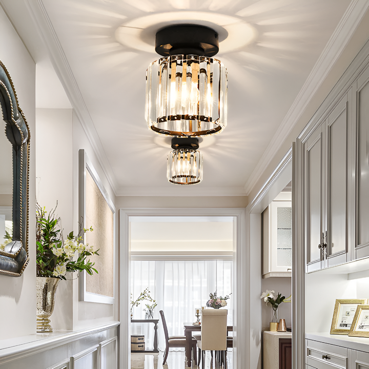 Lampe plafond LED Crystalon design, éclairage moderne pour décoration intérieure.