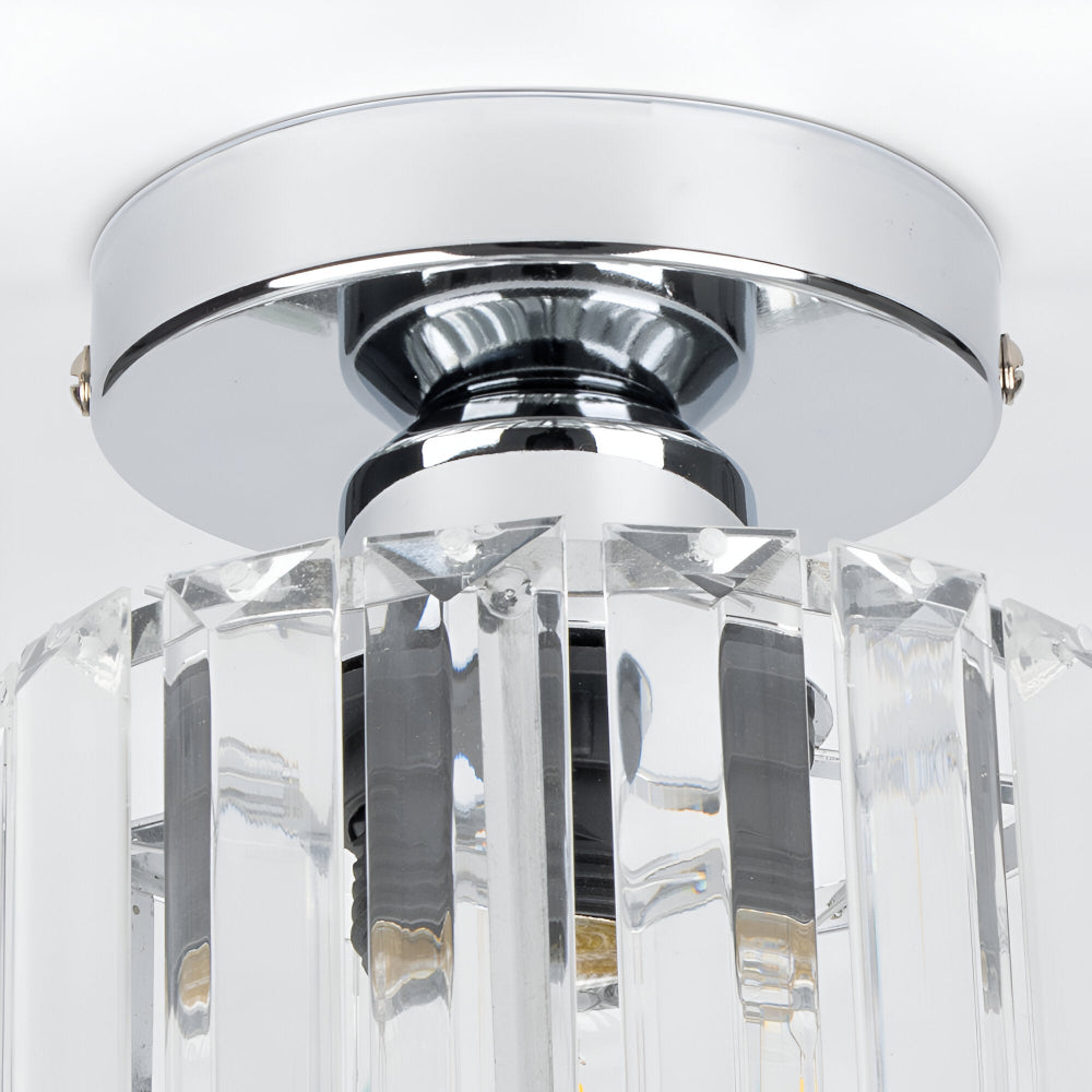 Plafonnier Crystalon LED, design moderne, éclat doux pour une ambiance cosy.
