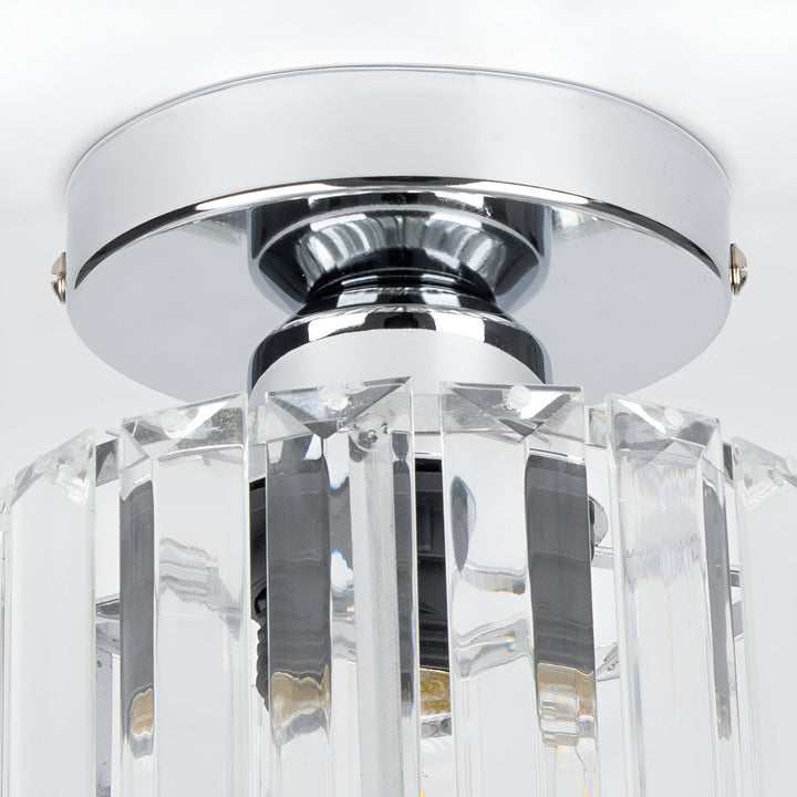 Plafonnier Crystalon LED, design moderne, éclat doux pour une ambiance cosy.