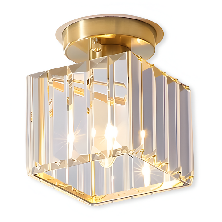 Éclairage LED Crystalon, design épuré, idéal pour une entrée moderne et lumineuse.