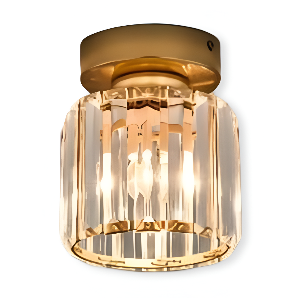 Plafonnier LED Crystalon, lumière éclatante, style minimaliste pour tout intérieur.