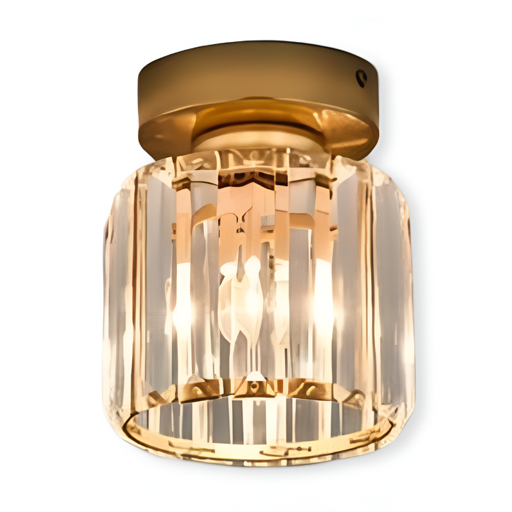 Plafonnier LED Crystalon, lumière éclatante, style minimaliste pour tout intérieur.