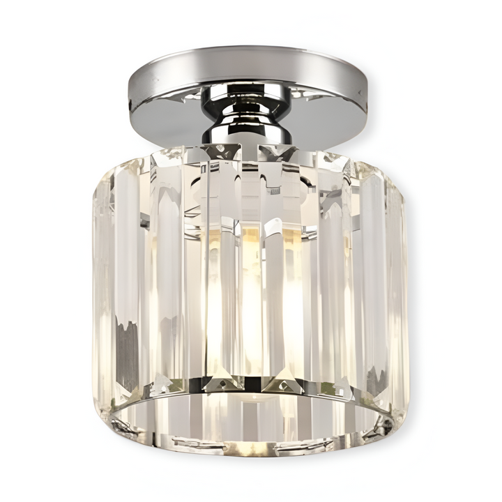Luminaire plafond LED Crystalon, installation facile, design contemporain pour votre chambre.