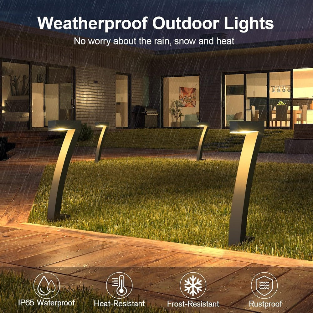 Lumière solaire de jardin facile à installer, éclairage extérieur pour allées, économique et sans fil.