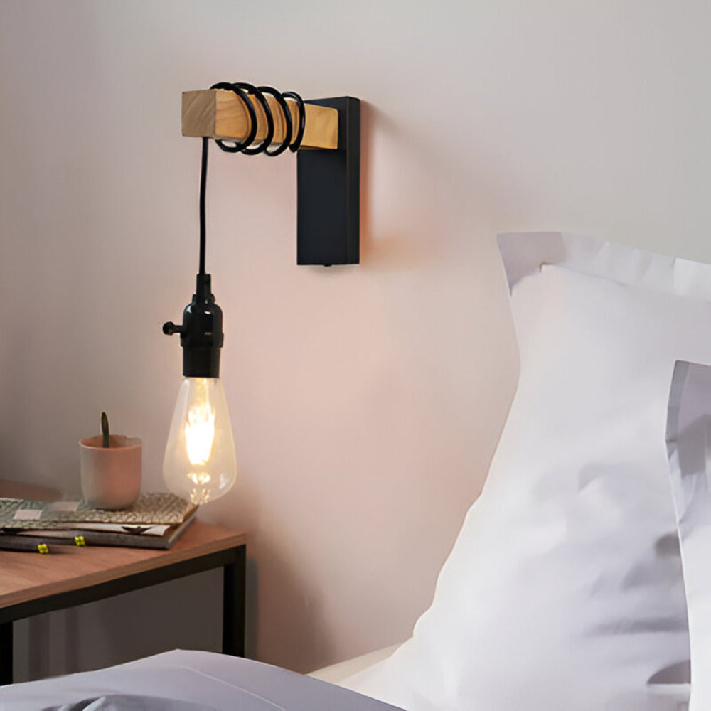 Luminaire mural scandinave moderne. Crée une ambiance douce et élégante dans le salon ou une chambre.