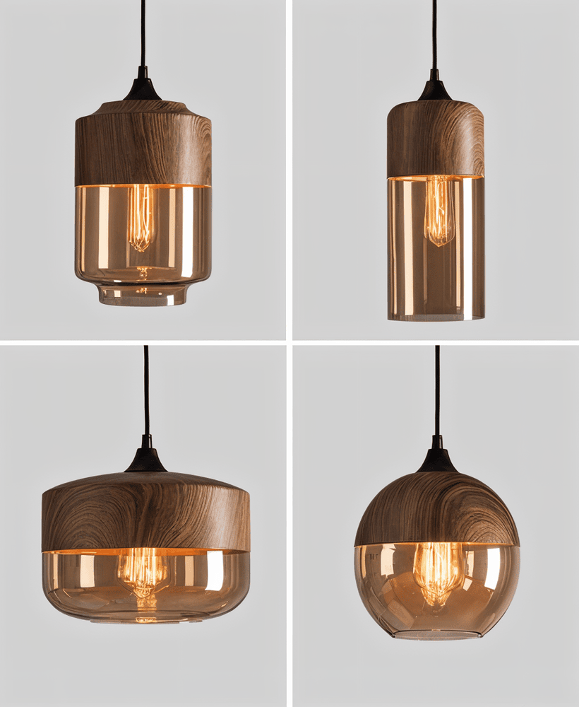 Suspension luminaire moderne et rétro, style nordique, hauteur réglable, éclairage doux pour salon.