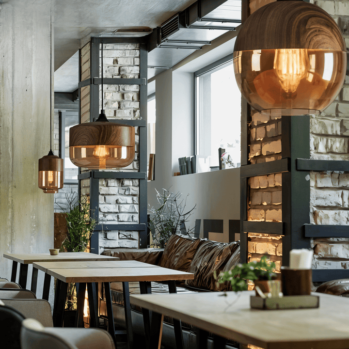 Suspension luminaire nordique en métal, idéale pour une décoration intérieure moderne ou rétro chic.