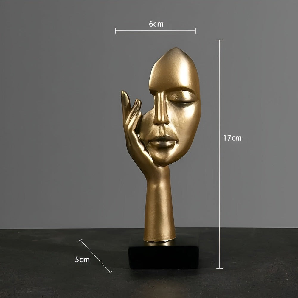 Sculpture contemporaine, design nordique minimaliste, parfaite pour salon et bureau.