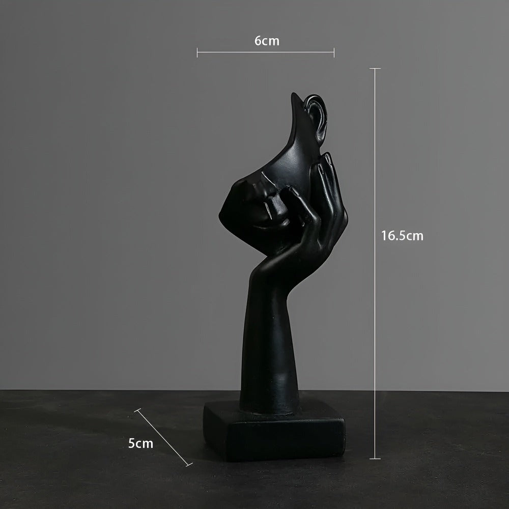 Art moderne pour la maison, sculpture élégante et abstraite, un point focal unique.