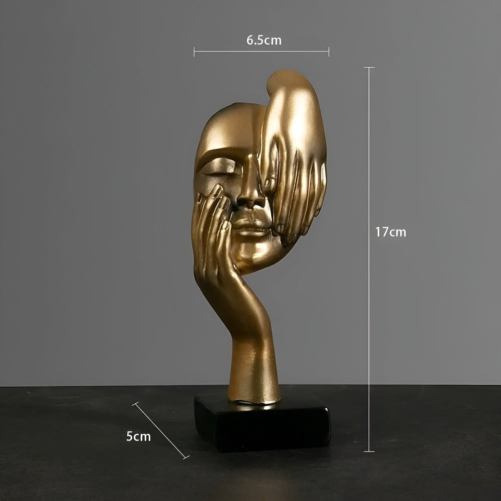 Ornement moderne élégant, sculpture abstraite pour une décoration intérieure chic et unique.