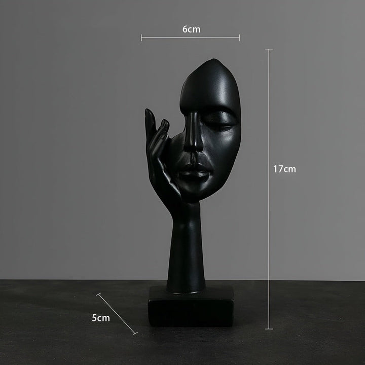 Objet décoratif abstrait, design épuré, idéal pour un intérieur minimaliste et stylé.