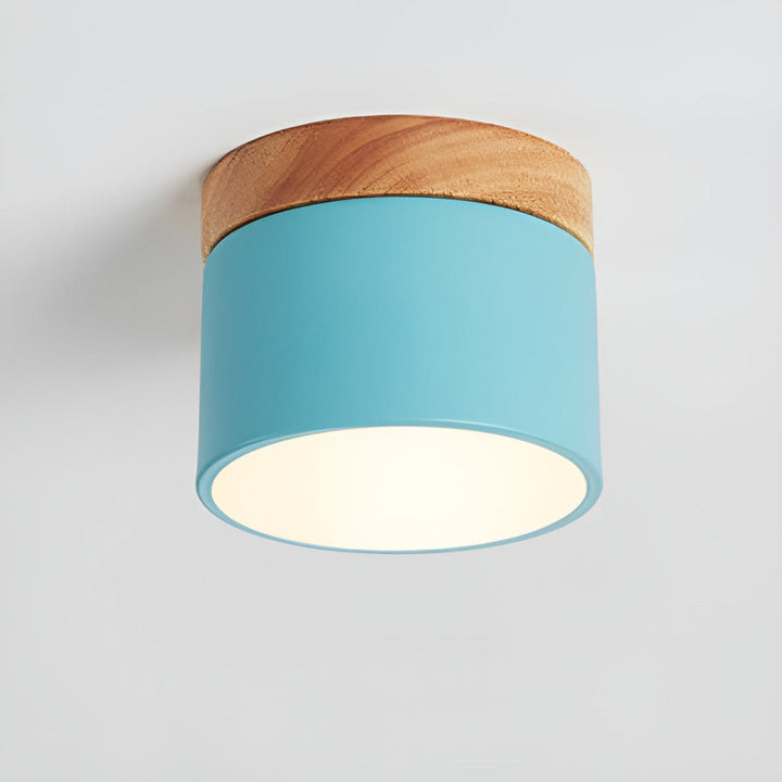 Lampe LED cylindrique PastelGlow, éclairage d'ambiance murale, pour une décoration contemporaine.