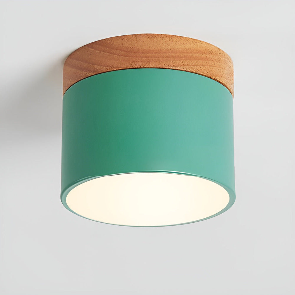Lampe murale LED cylindrique PastelGlow, lumière intégrée, pour une décoration et ambiance raffinées.