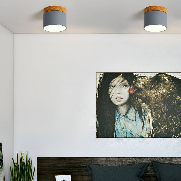 Lampe murale PastelGlow, applique LED cylindrique, pour une lumière d'ambiance moderne et douce.